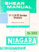 Niagara-Niagara IF-1/4 2T Series Shears Instructions and Operations Manual-1/4 II Series-IF-IF Series-01